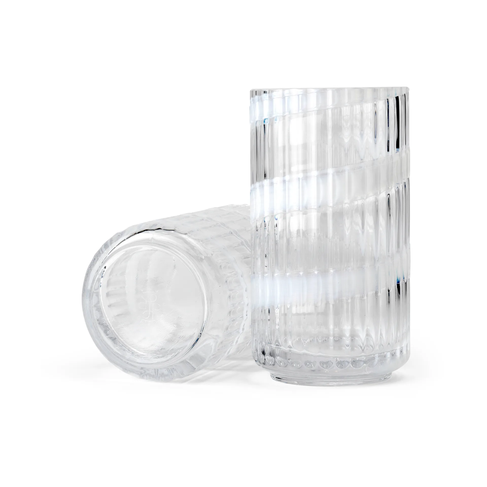 Jarrón Lyngby, White swirl, 15,5 cm Lyngby Porcelæn