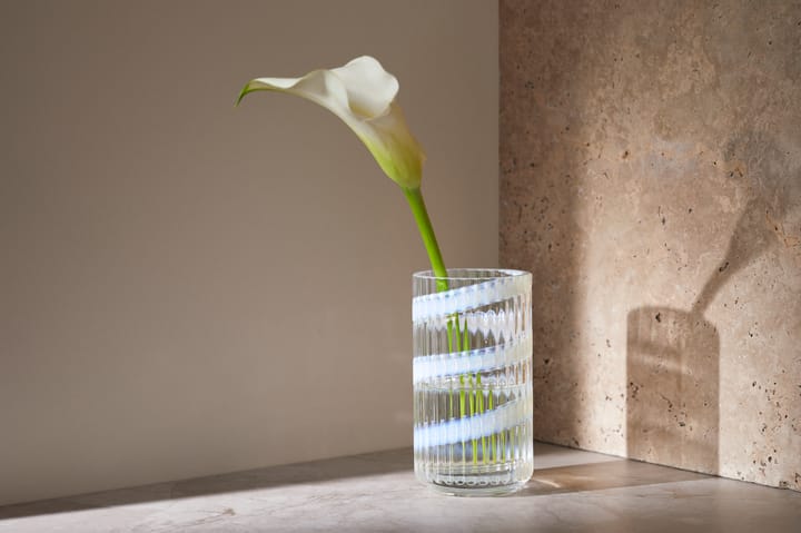 Jarrón Lyngby, White swirl, 15,5 cm Lyngby Porcelæn