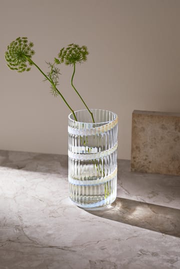 Jarrón Lyngby - White swirl, 25 cm - Lyngby Porcelæn