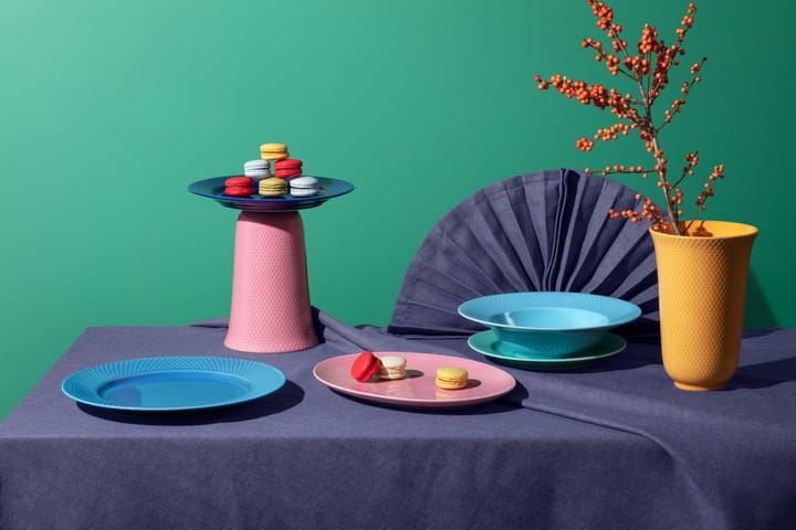 Jarrón Rhombe 20 cm, amarillo Lyngby Porcelæn