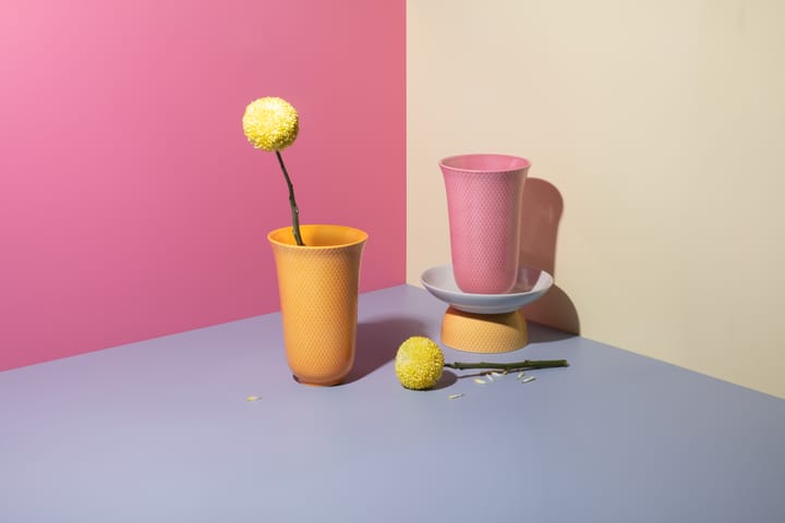 Jarrón Rhombe 20 cm, Rosa Lyngby Porcelæn