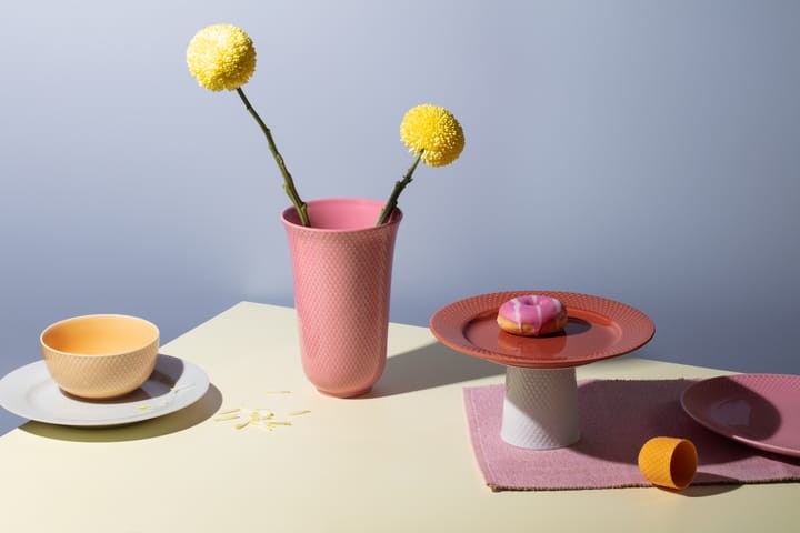 Jarrón Rhombe 20 cm, Rosa Lyngby Porcelæn