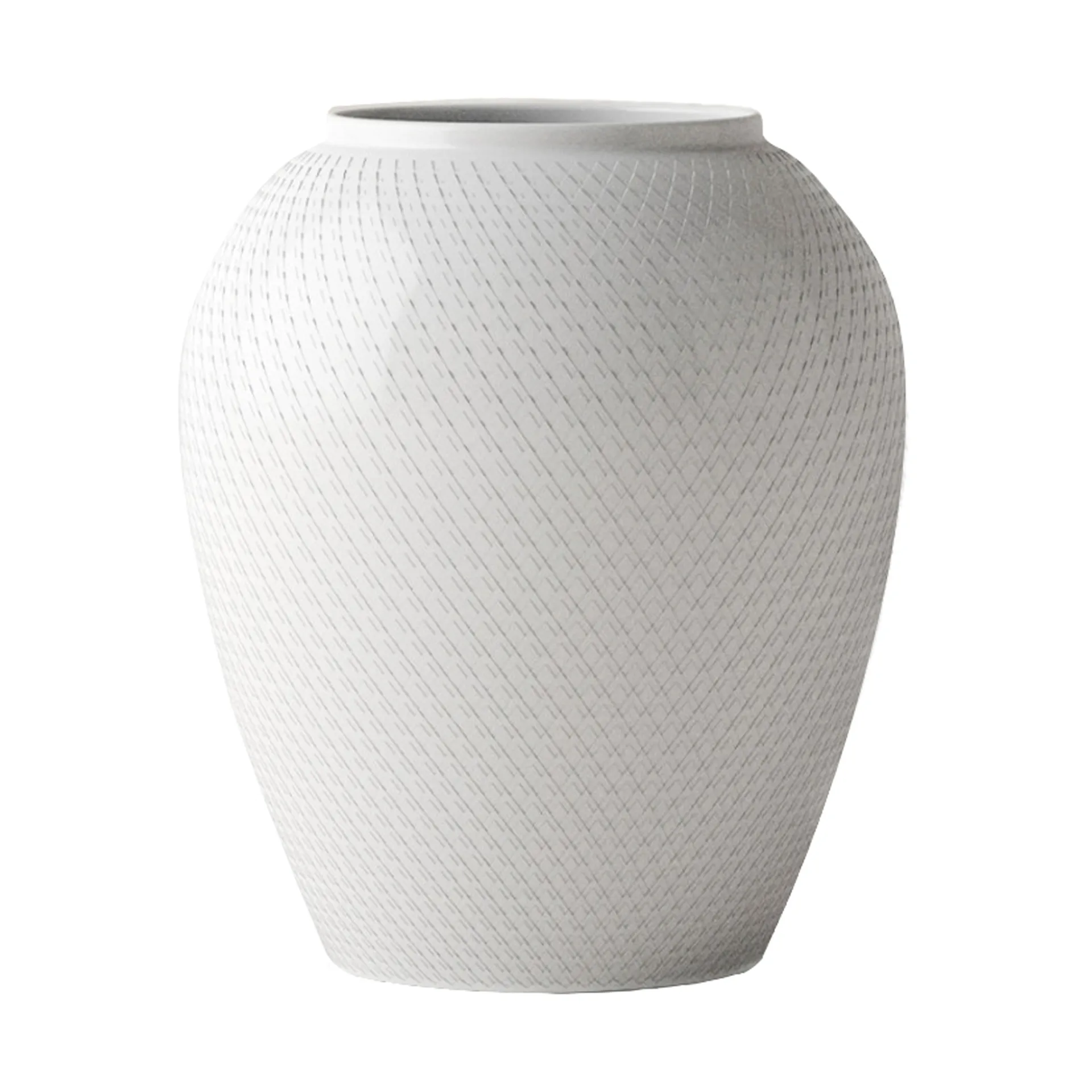 Jarrón Rhombe Ø21,5 cm, Blanco Lyngby Porcelæn