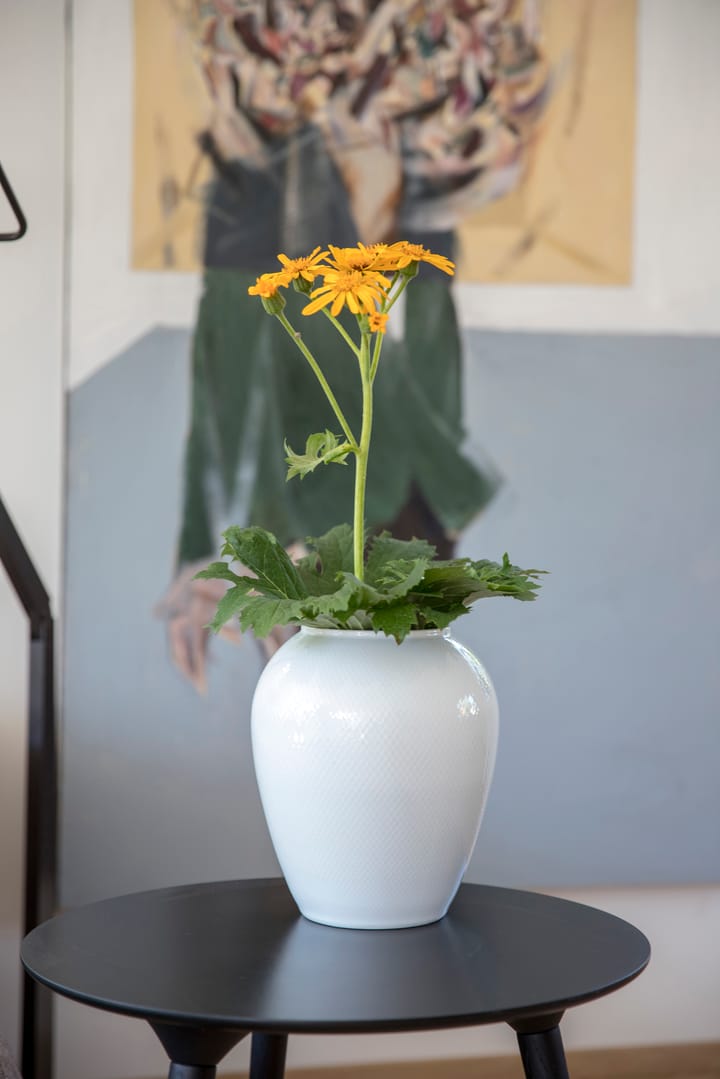 Jarrón Rhombe Ø21,5 cm, Blanco Lyngby Porcelæn