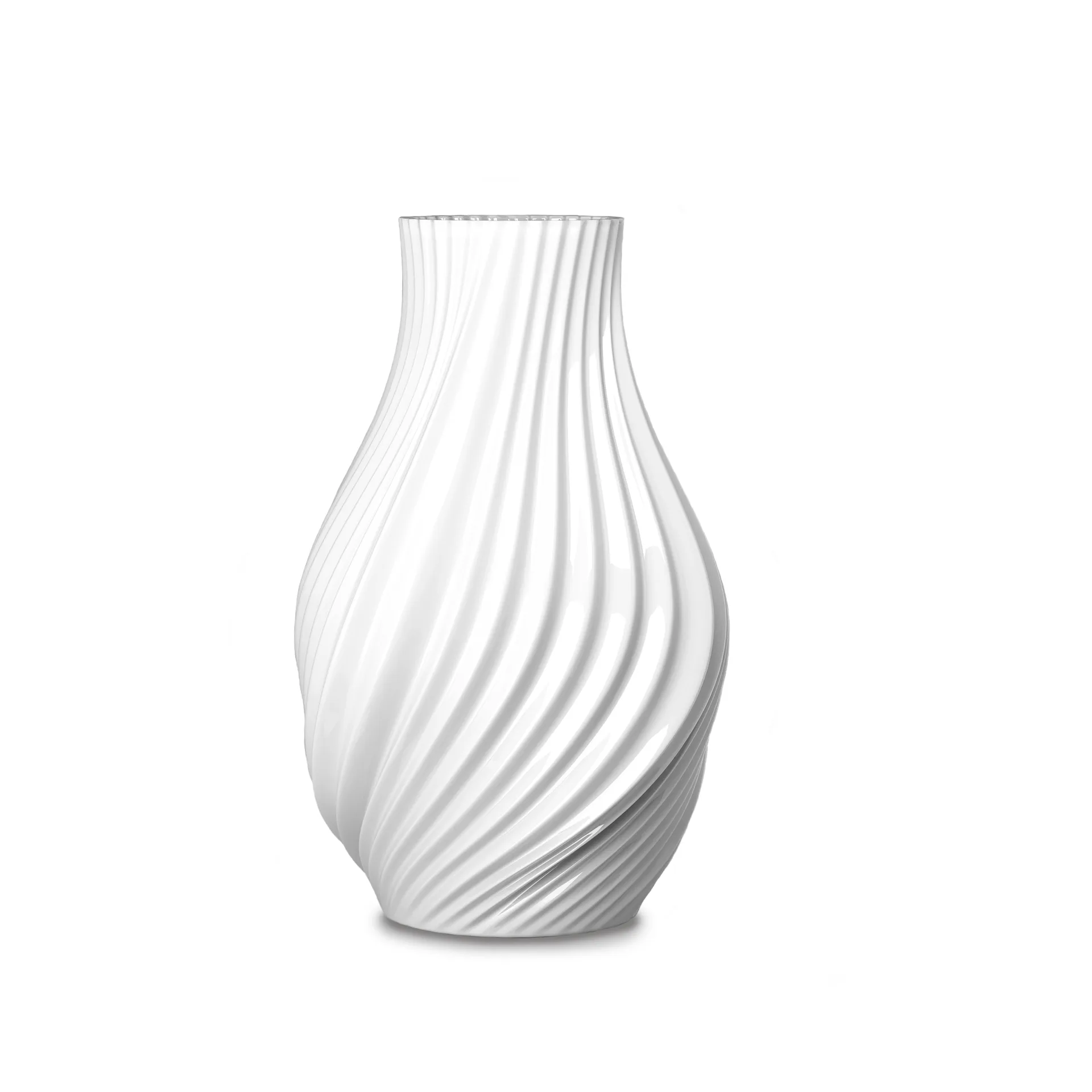 Jarrón Twist 18 cm, Blanco Lyngby Porcelæn