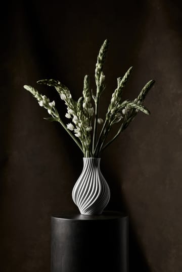 Jarrón Twist 18 cm - Blanco - Lyngby Porcelæn
