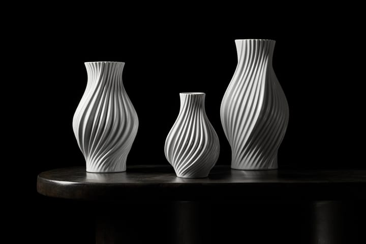 Jarrón Twist 18 cm, Blanco Lyngby Porcelæn