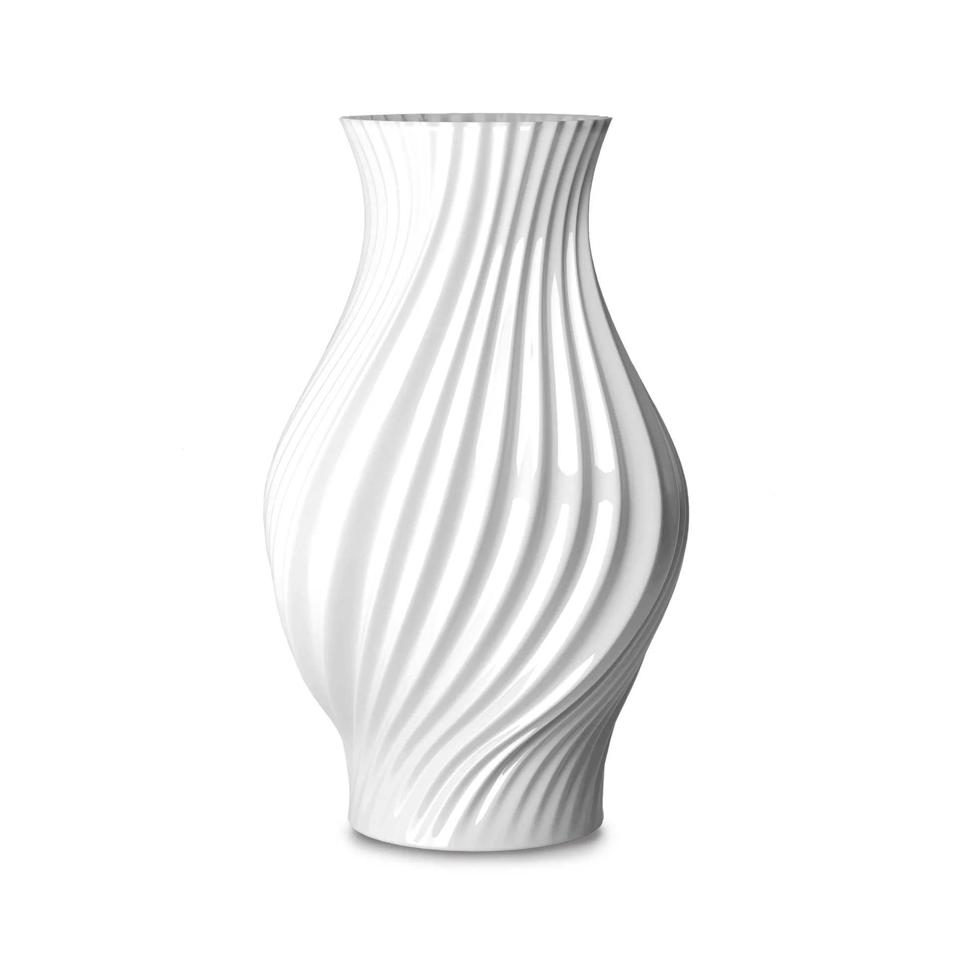 Jarrón Twist 25 cm, Blanco Lyngby Porcelæn