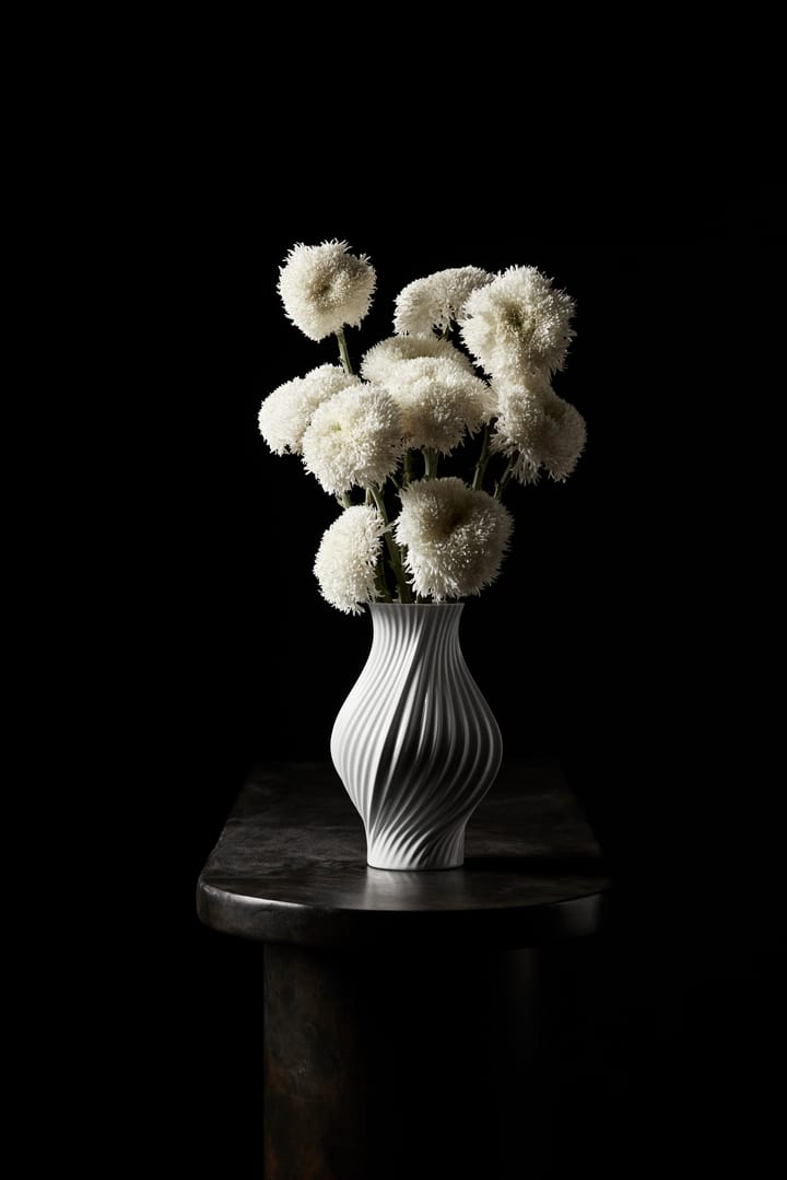Jarrón Twist 25 cm, Blanco Lyngby Porcelæn