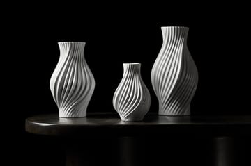 Jarrón Twist 25 cm - Blanco - Lyngby Porcelæn