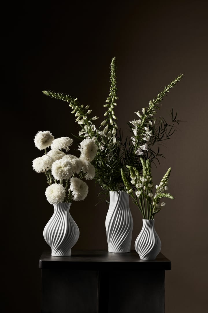 Jarrón Twist 25 cm, Blanco Lyngby Porcelæn