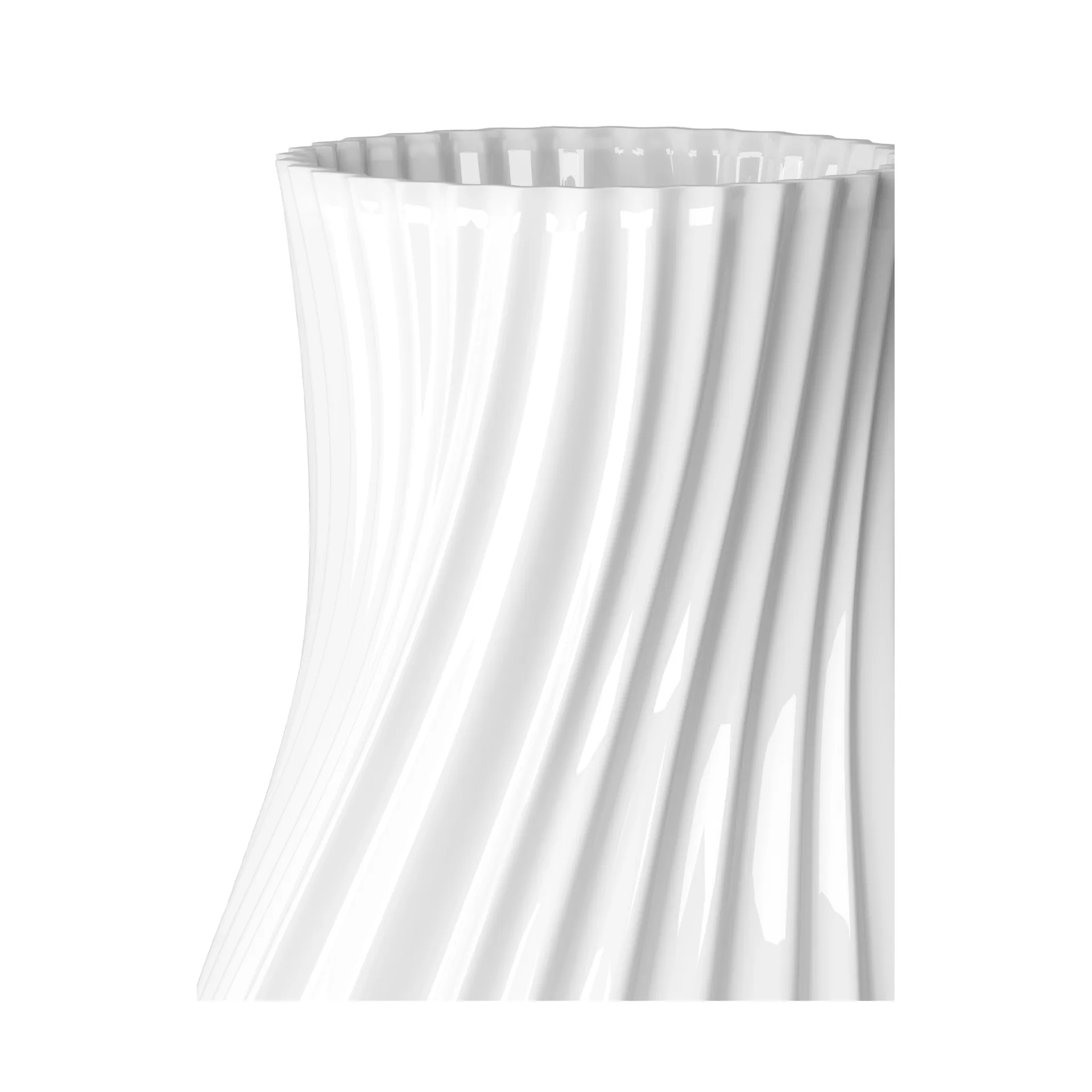 Jarrón Twist 31 cm, Blanco Lyngby Porcelæn