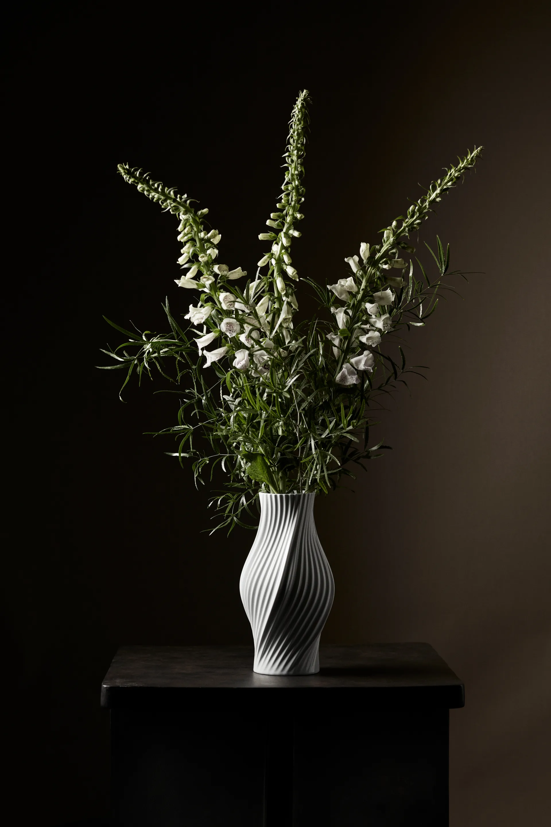 Jarrón Twist 31 cm, Blanco Lyngby Porcelæn