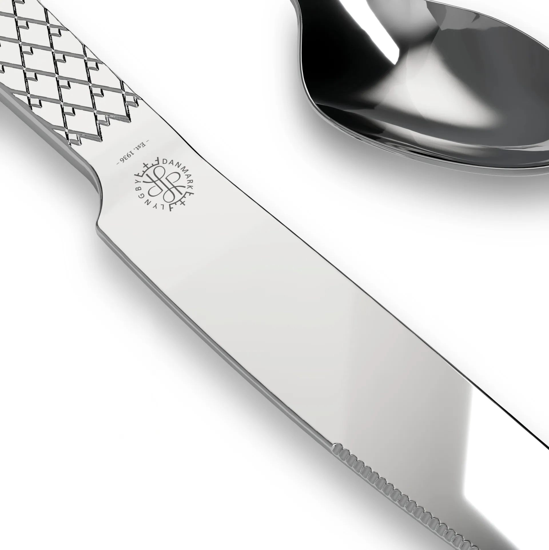 Juego de cubiertos Rhombe, 16 piezas Lyngby Porcelæn