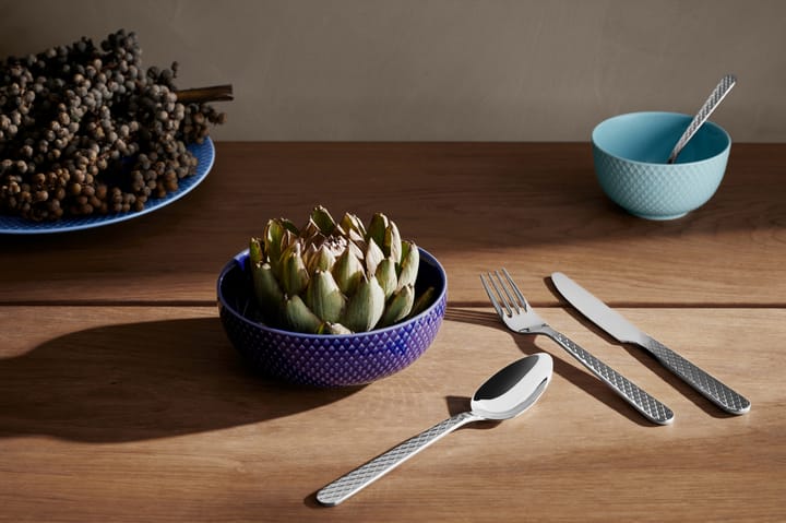 Juego de cubiertos Rhombe, 16 piezas Lyngby Porcelæn