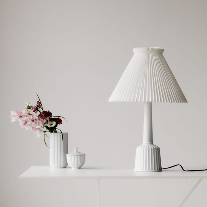 Lámpara de mesa Espatas klint, Blanco, altura 44 cm Lyngby Porcelæn