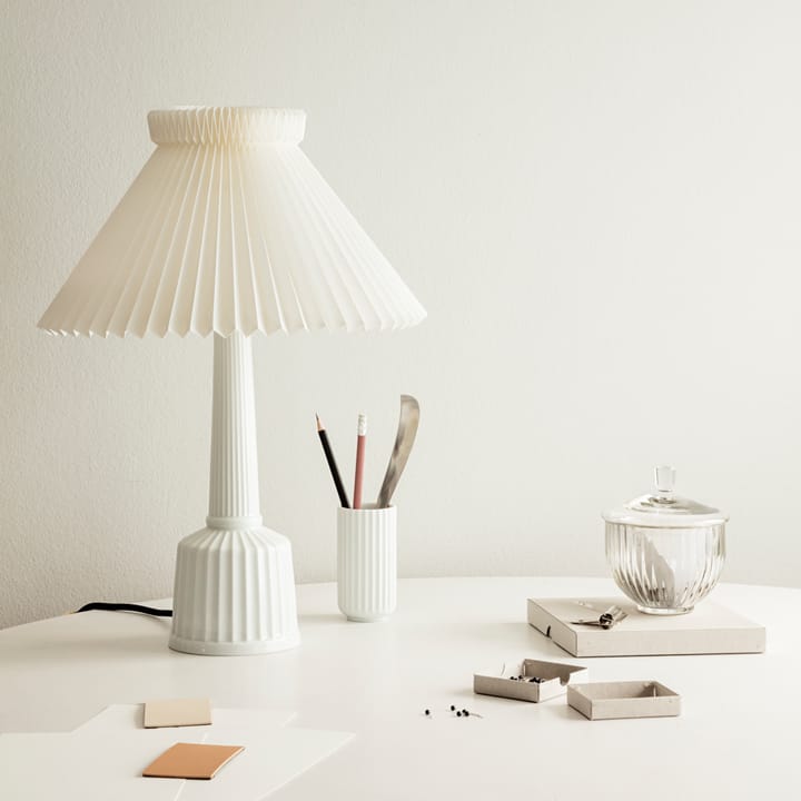 Lámpara de mesa Espatas klint, Blanco, altura 65 cm Lyngby Porcelæn