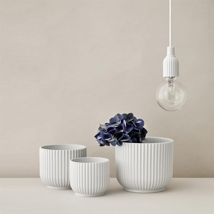 Maceta Lyngby, blanco, Ø11,5 cm Lyngby Porcelæn