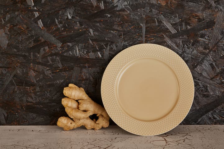 Plato de cena Rhombe Earth Ø27 cm, Marble Lyngby Porcelæn