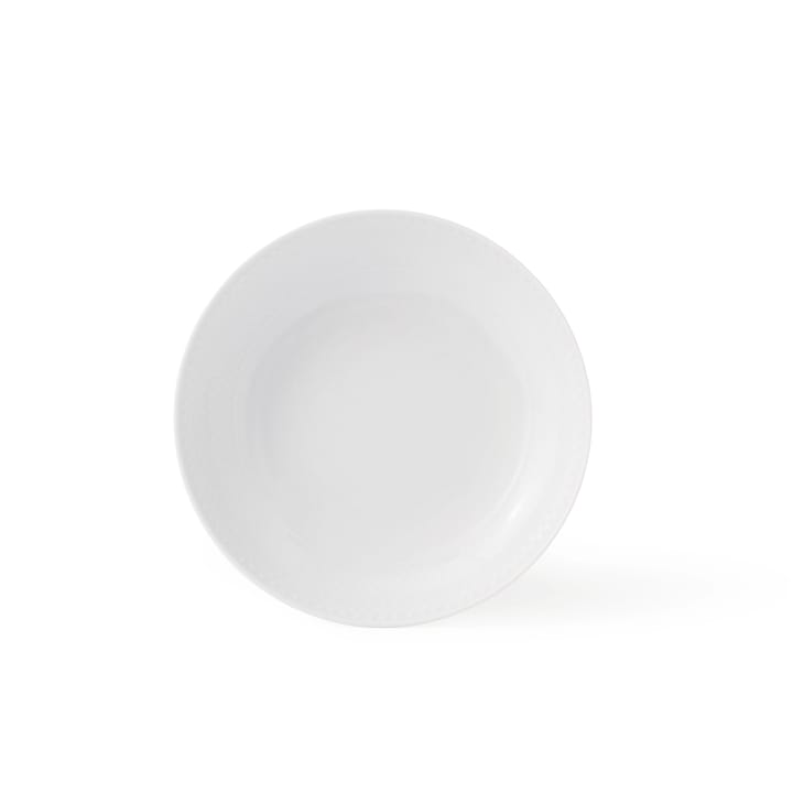 Plato hondo Rhombe blanco - Ø 20 cm - Lyngby Porcelæn