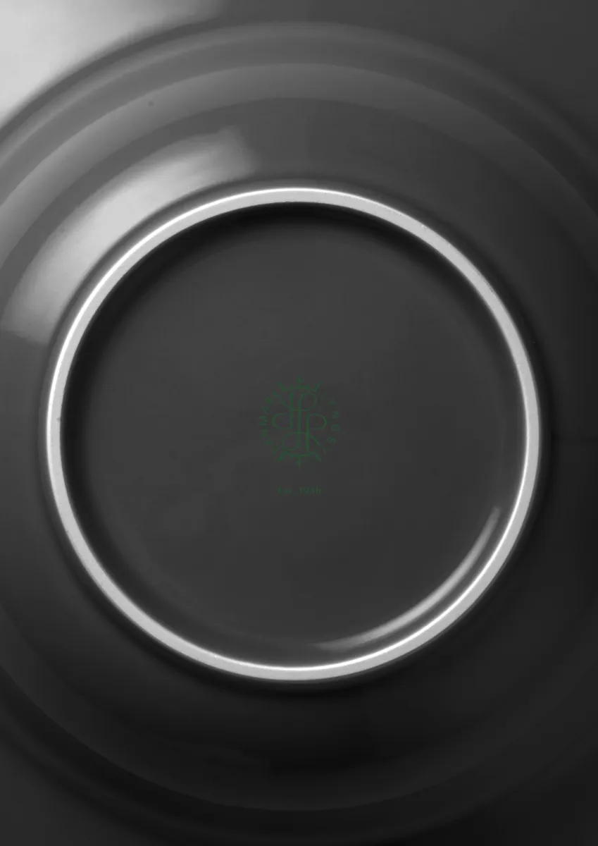 Plato hondo Rhombe Earth Ø24.5 cm, Slate Lyngby Porcelæn