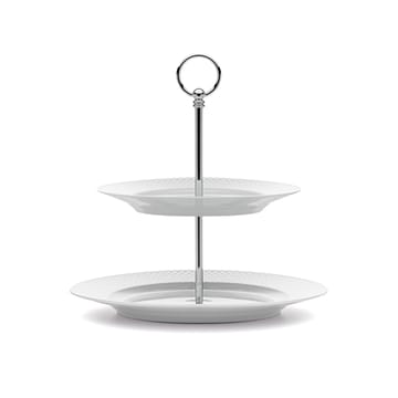Plato para tarta Rhombe Ø 27 cm - blanco - Lyngby Porcelæn