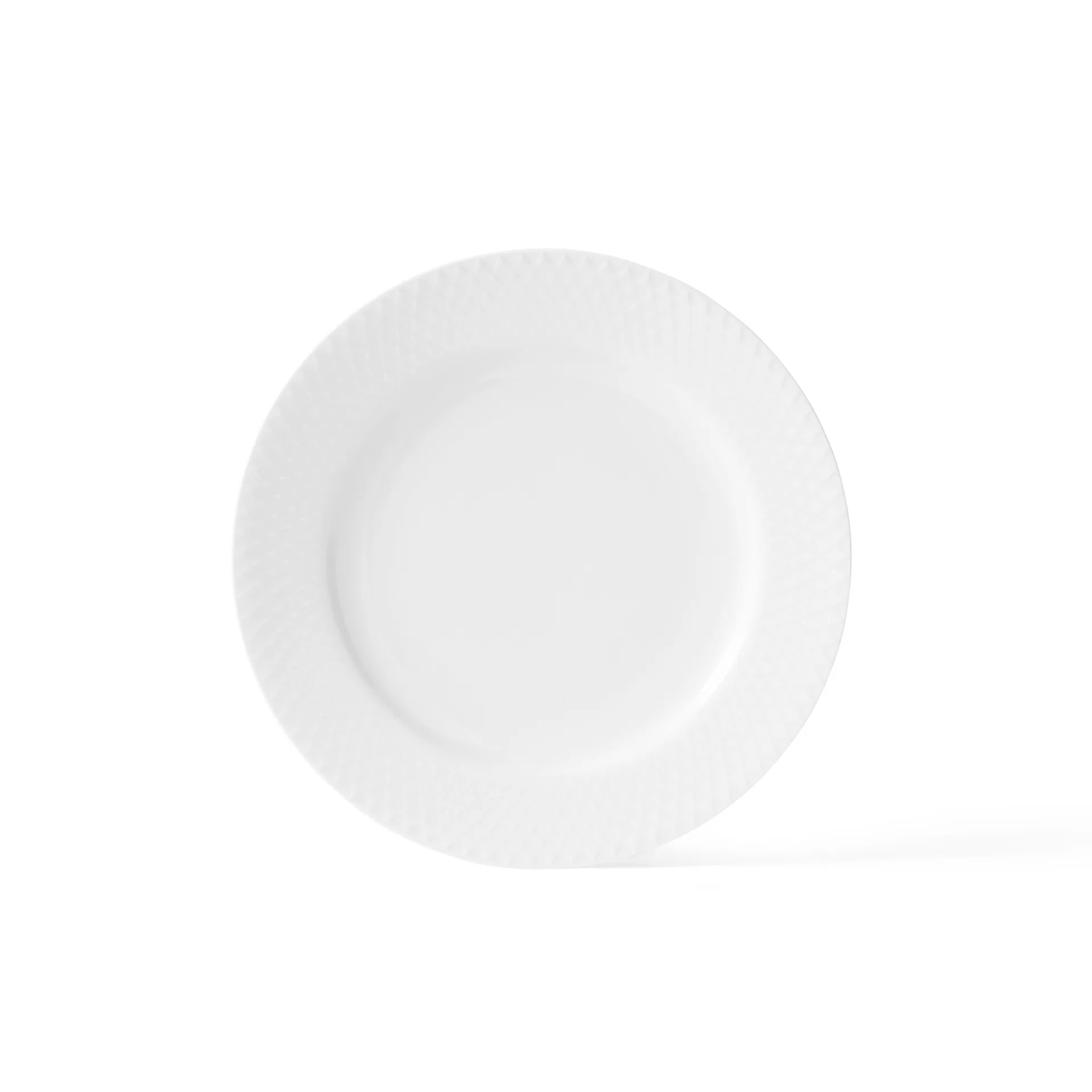 Plato Rhombe blanco, Ø 21 cm Lyngby Porcelæn