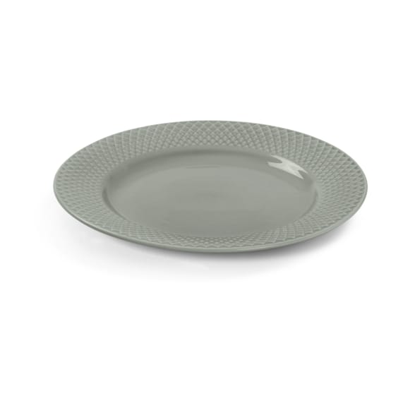 Plato Rhombe Earth Ø21 cm, Moss Lyngby Porcelæn
