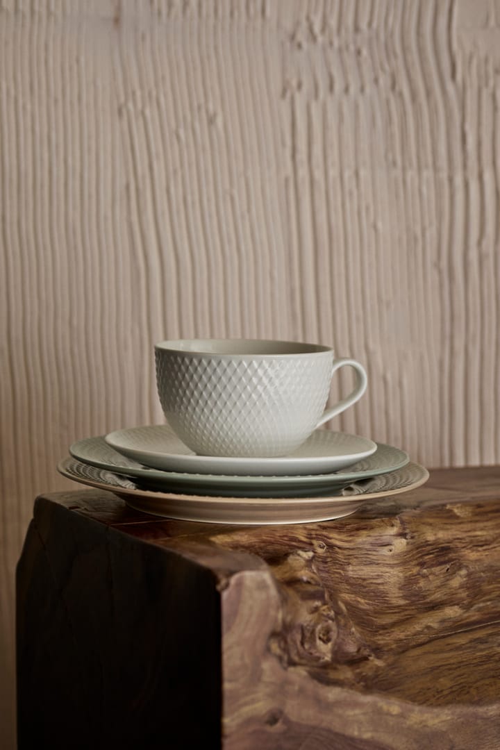 Plato Rhombe Earth Ø21 cm, Moss Lyngby Porcelæn