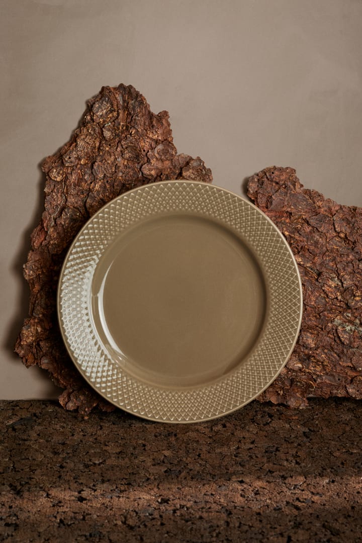 Plato Rhombe Earth Ø23 cm, Clay Lyngby Porcelæn