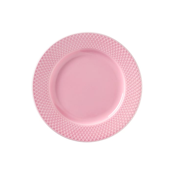 Plato Rhombe rosa - 21 cm - Lyngby Porcelæn