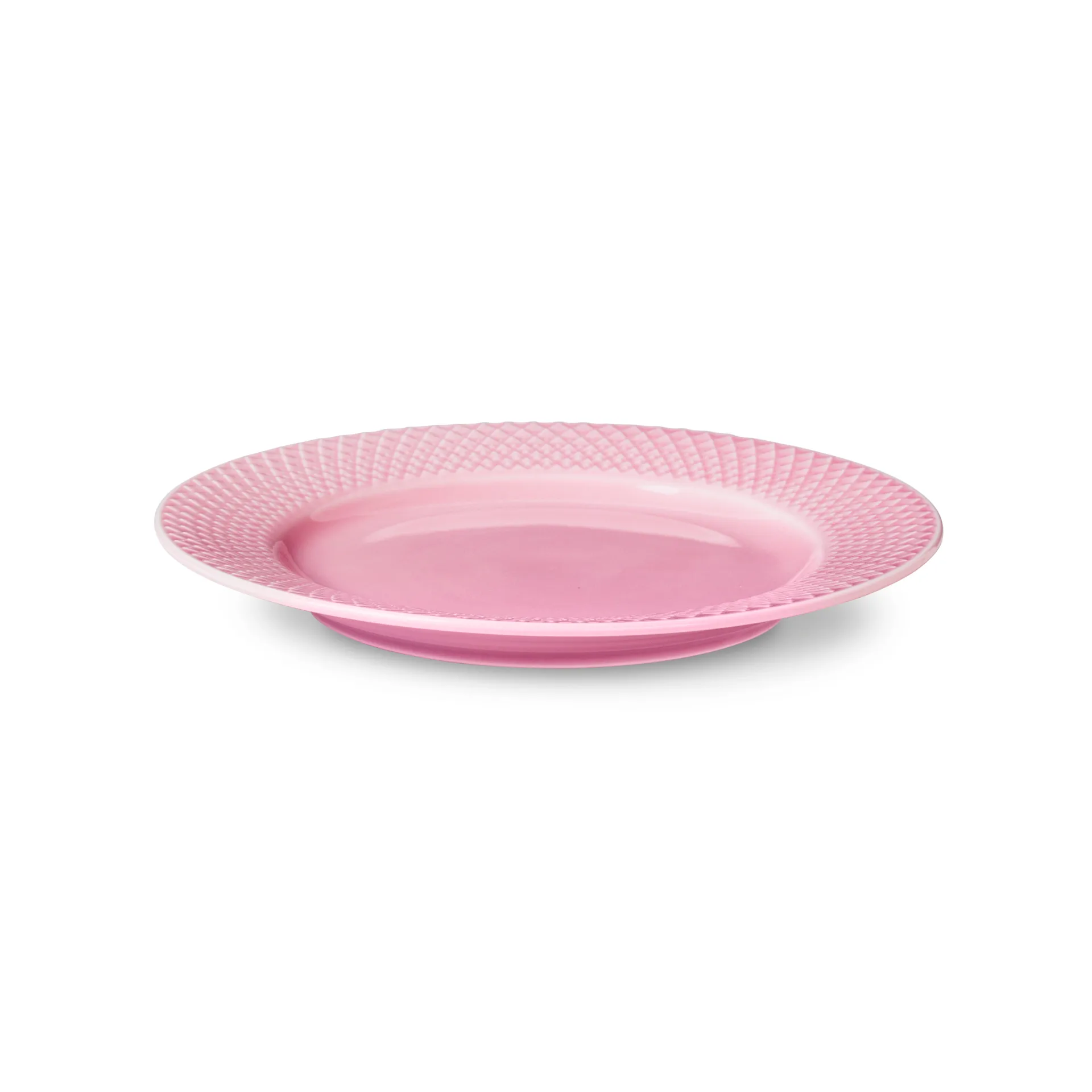 Plato Rhombe rosa, 21 cm Lyngby Porcelæn