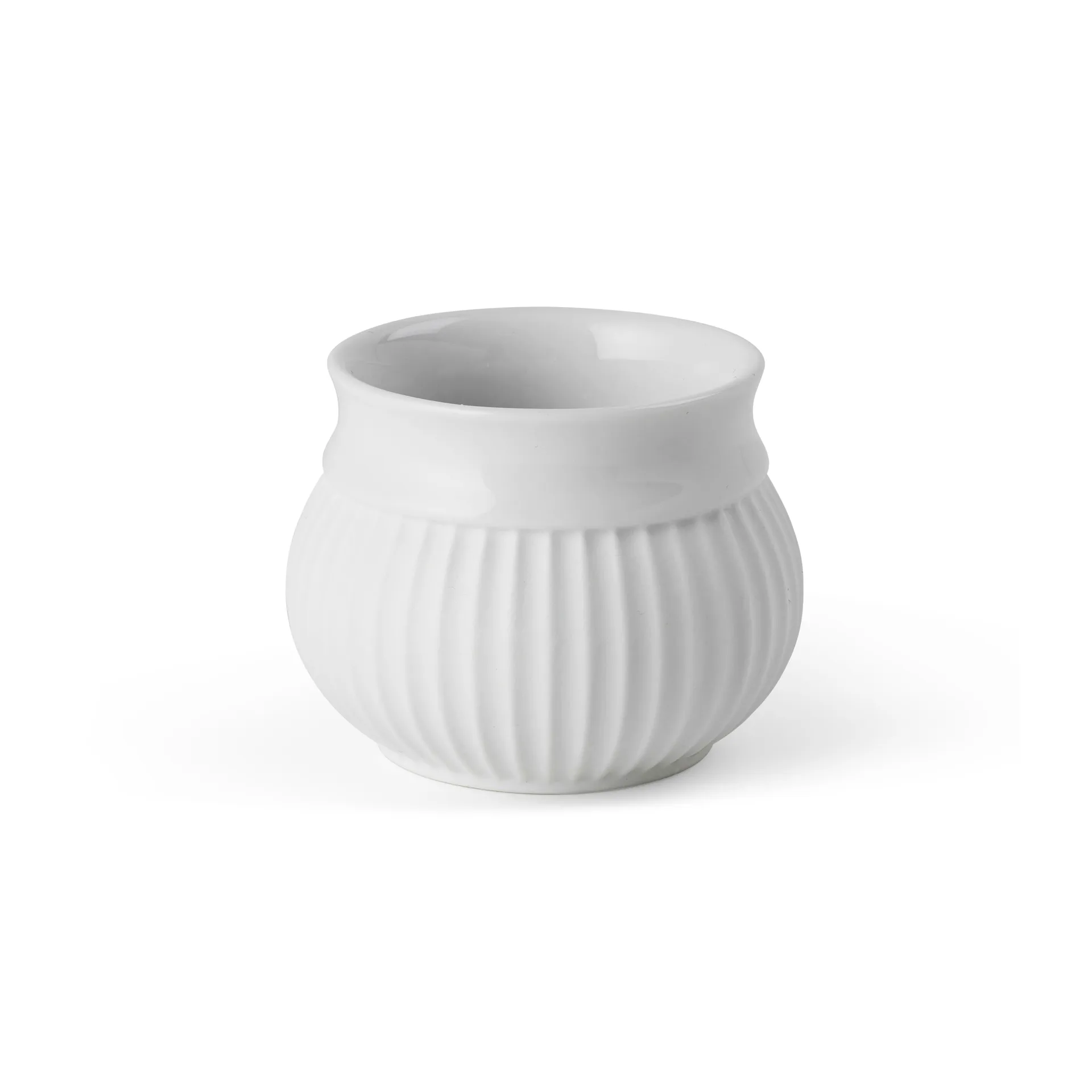 Portavelas Curve Ø6,5 cm, blanco Lyngby Porcelæn