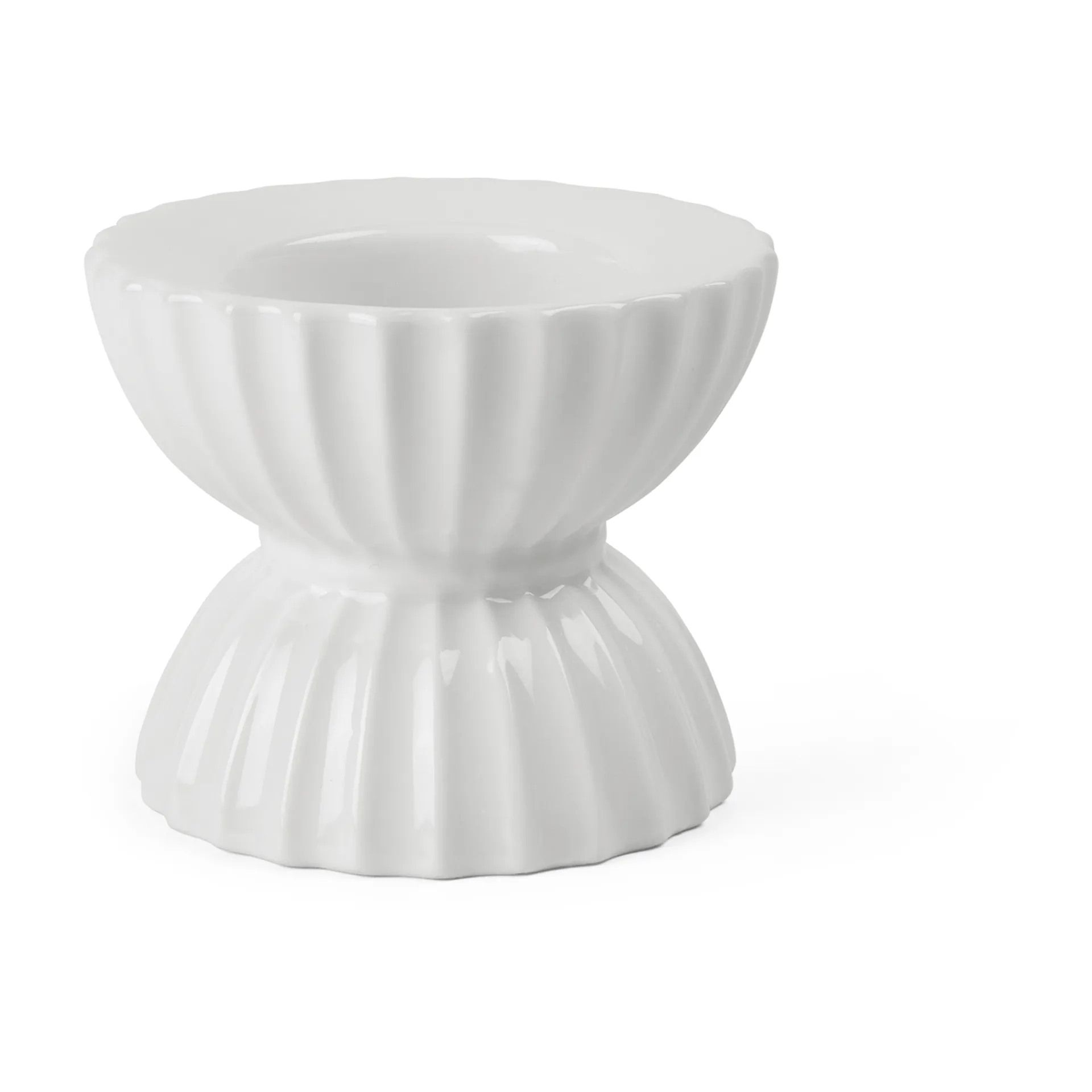 Portavelas Lyngby Tura Ø8 cm, blanco Lyngby Porcelæn