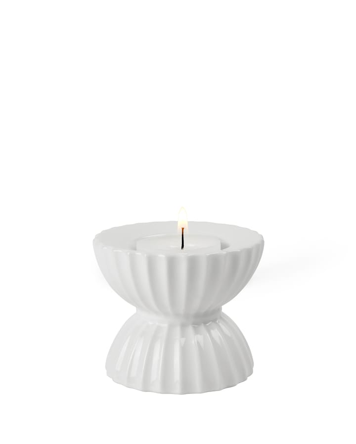 Portavelas Lyngby Tura Ø8 cm - blanco - Lyngby Porcelæn