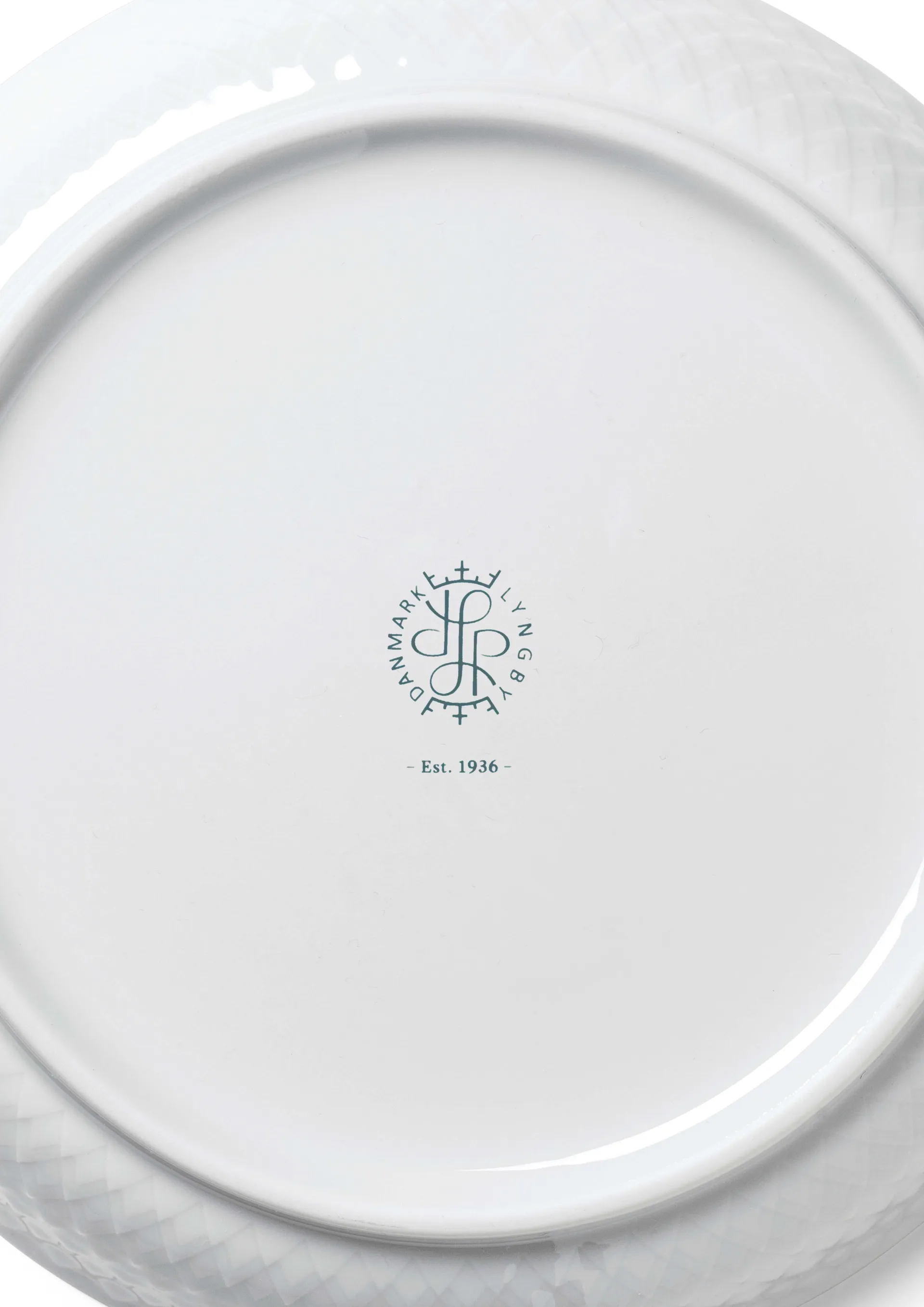 Rhombe Plato de postre Ø16 cm, Blanco Lyngby Porcelæn