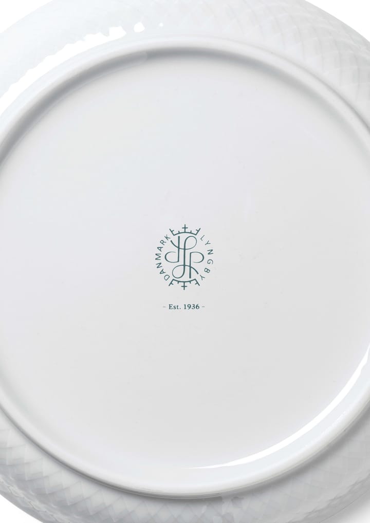Rhombe Plato de postre Ø16 cm, Blanco Lyngby Porcelæn