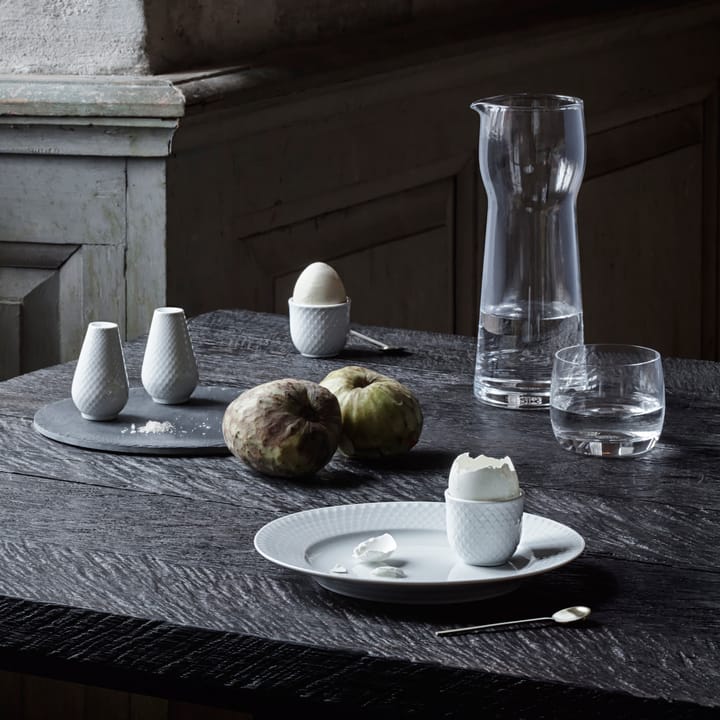 Salero y pimentero Rhombe, blanco Lyngby Porcelæn