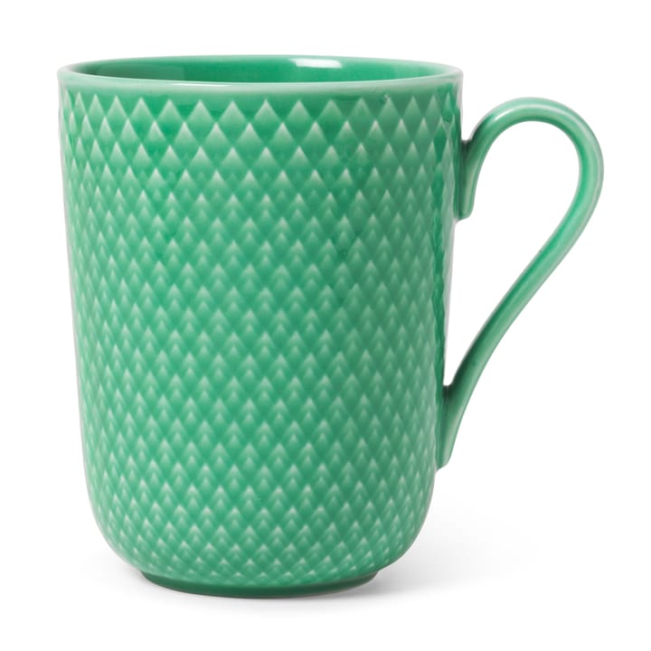 Taza con asa Rhombe 33 cl - verde - Lyngby Porcelæn