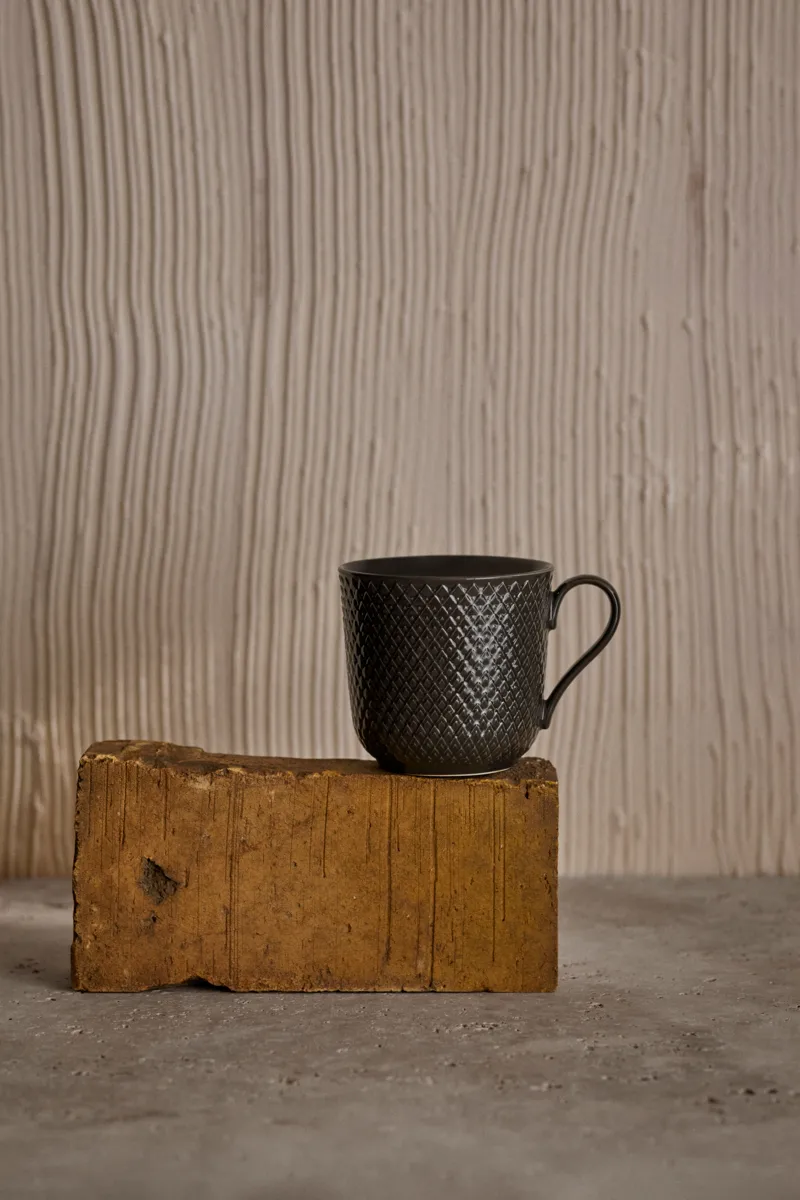 Taza Rhombe Earth 39 cl, Slate Lyngby Porcelæn