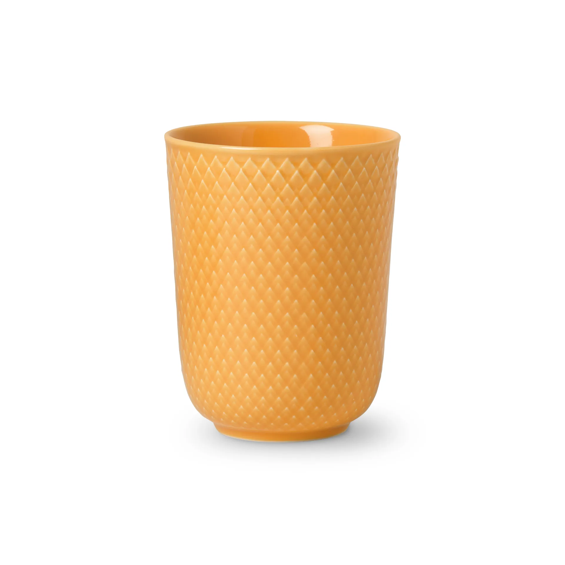 Taza sin asa Rhombe 33 cl, amarillo Lyngby Porcelæn