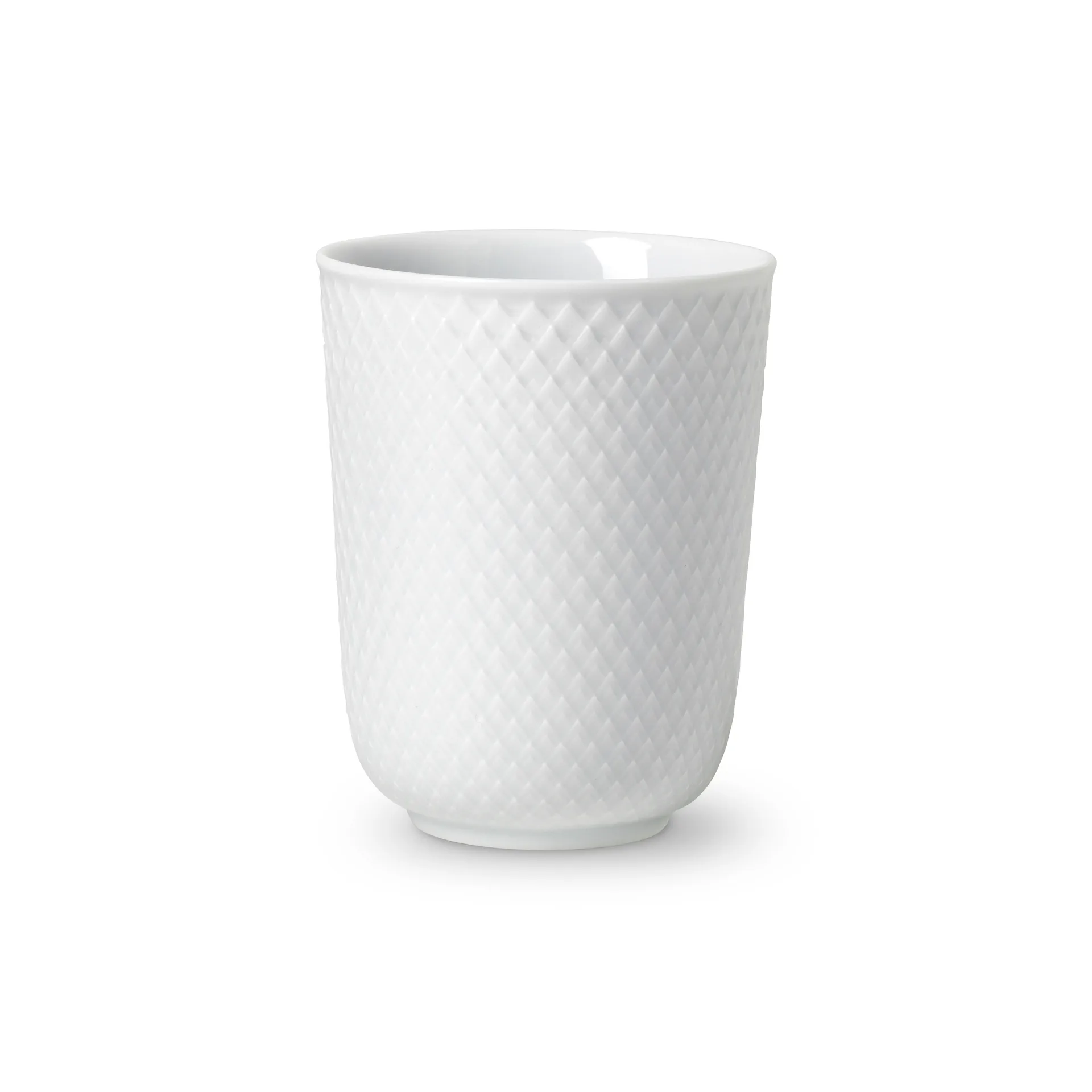 Taza sin asa Rhombe 33 cl, blanco Lyngby Porcelæn