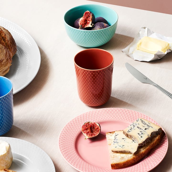 Taza sin asa Rhombe 33 cl, terracota Lyngby Porcelæn