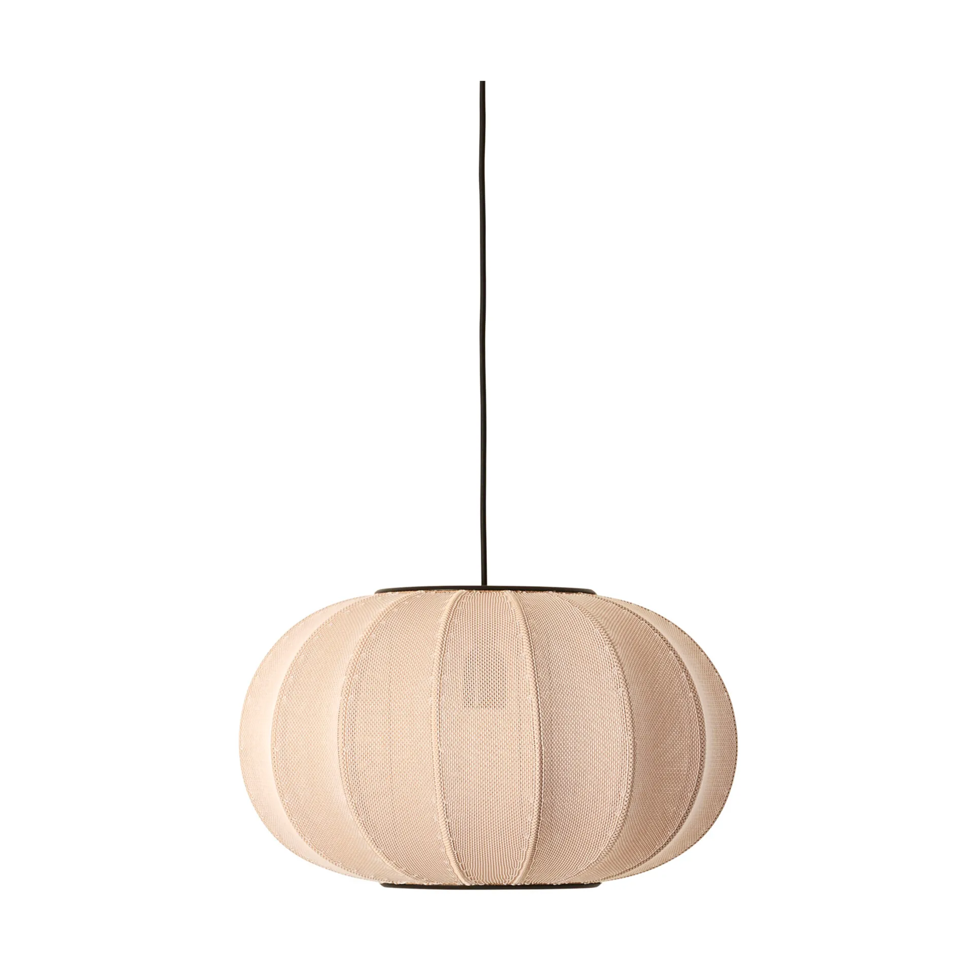 Lámpara colgante Knit-Wit 45 Oval, Sand stone Made By Hand