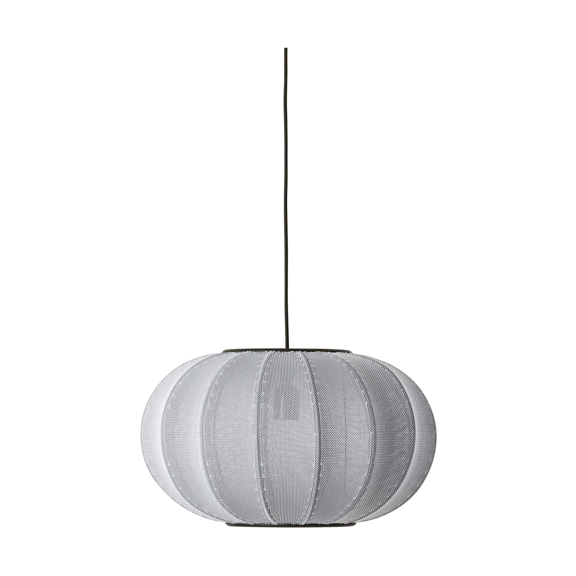 Lámpara colgante Knit-Wit 45 Oval, Silver Made By Hand