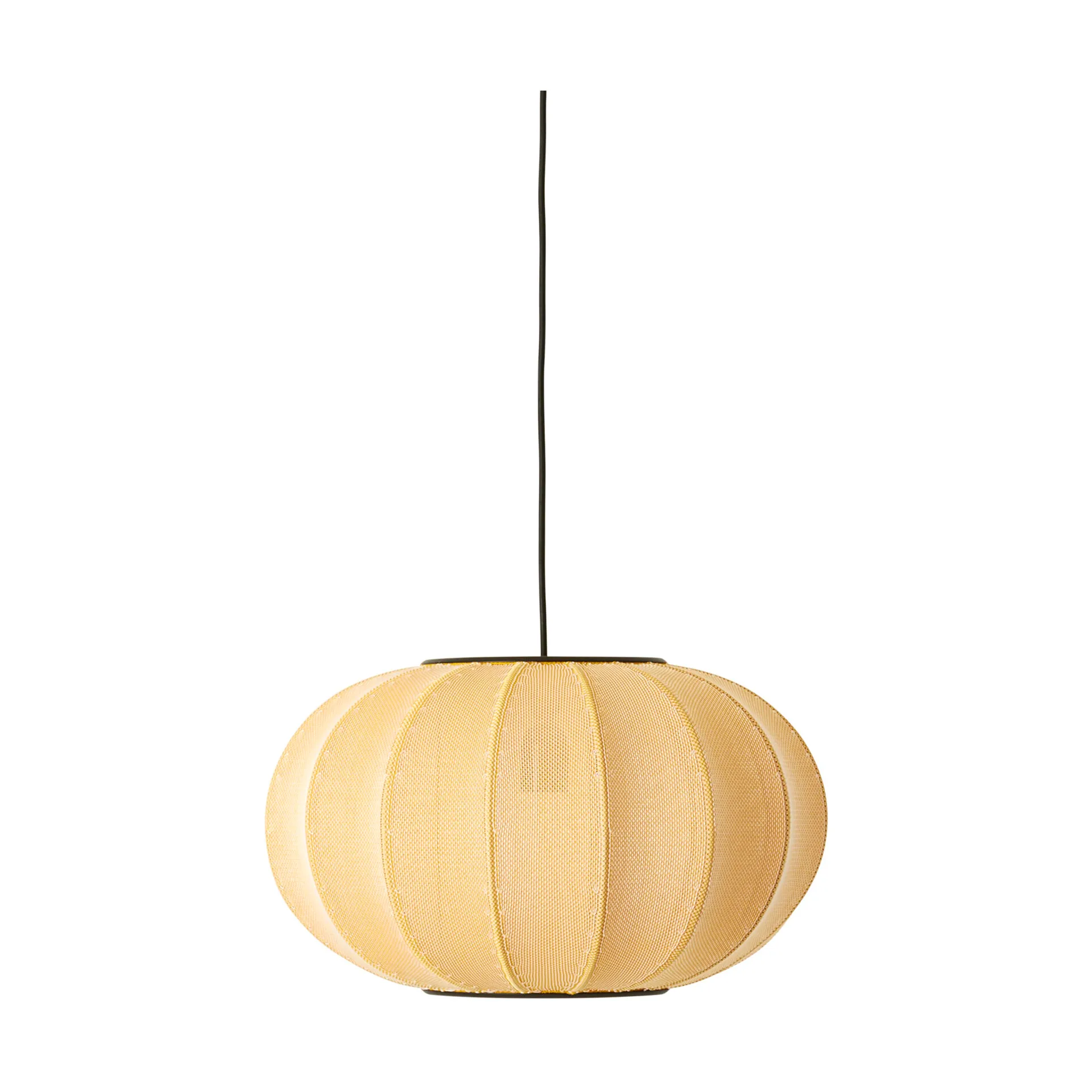 Lámpara colgante Knit-Wit 45 Oval, Sunrise Made By Hand