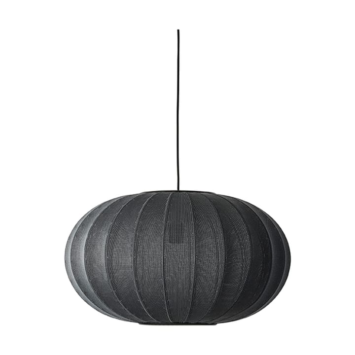 Lámpara colgante Knit-Wit 57 Oval, Black Made By Hand