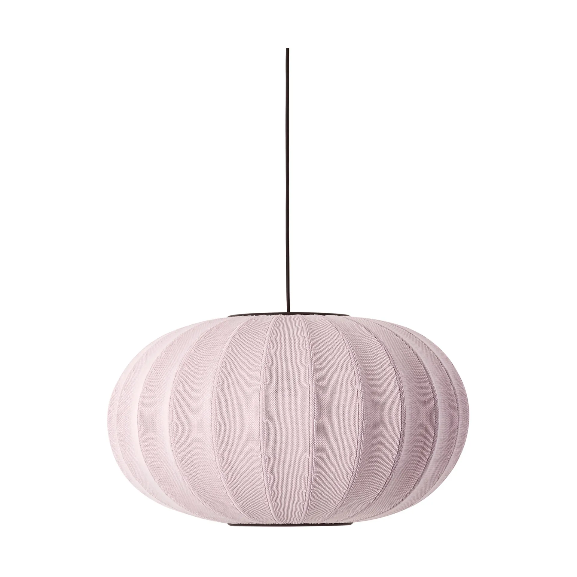 Lámpara colgante Knit-Wit 57 Oval, Light pink Made By Hand