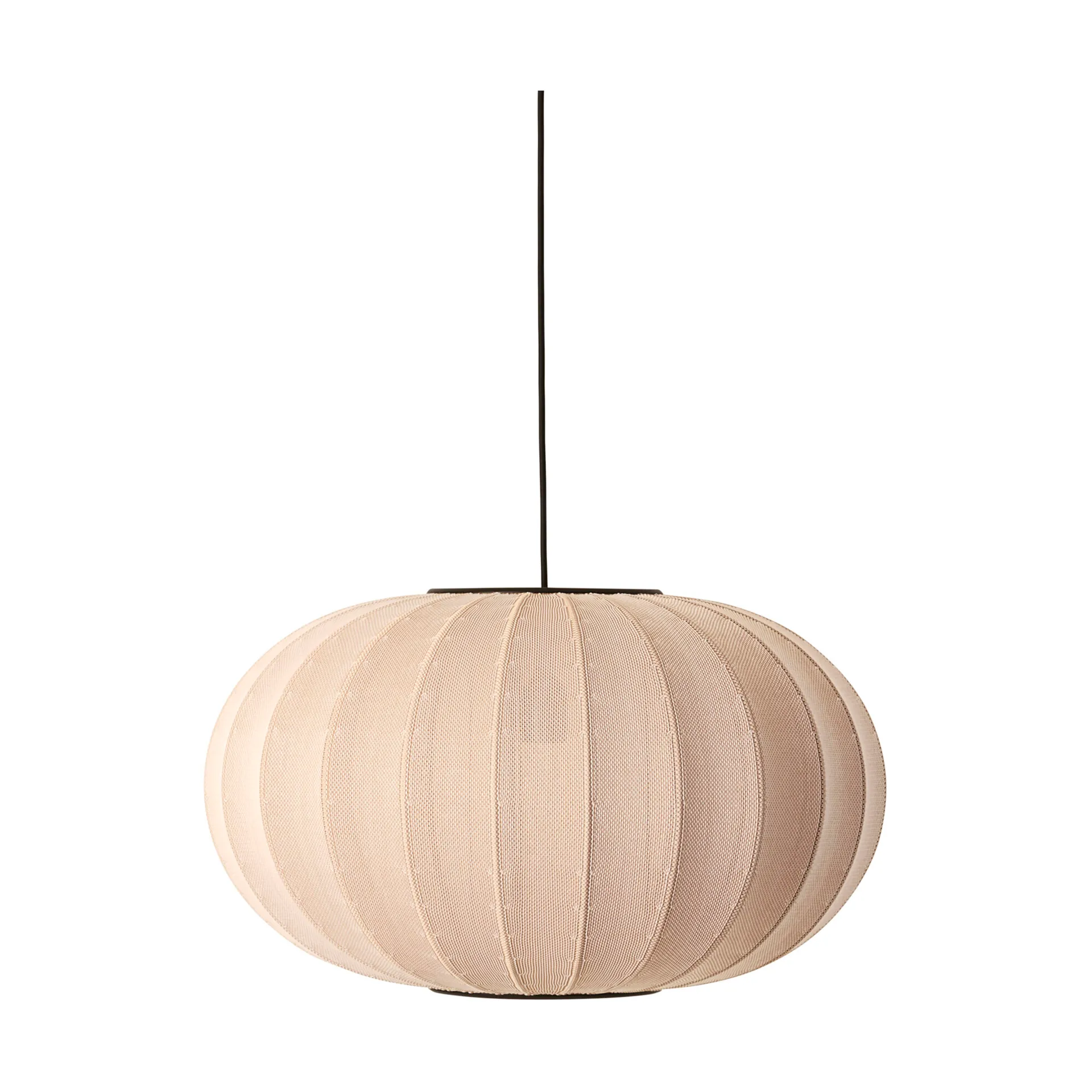 Lámpara colgante Knit-Wit 57 Oval, Sand stone Made By Hand