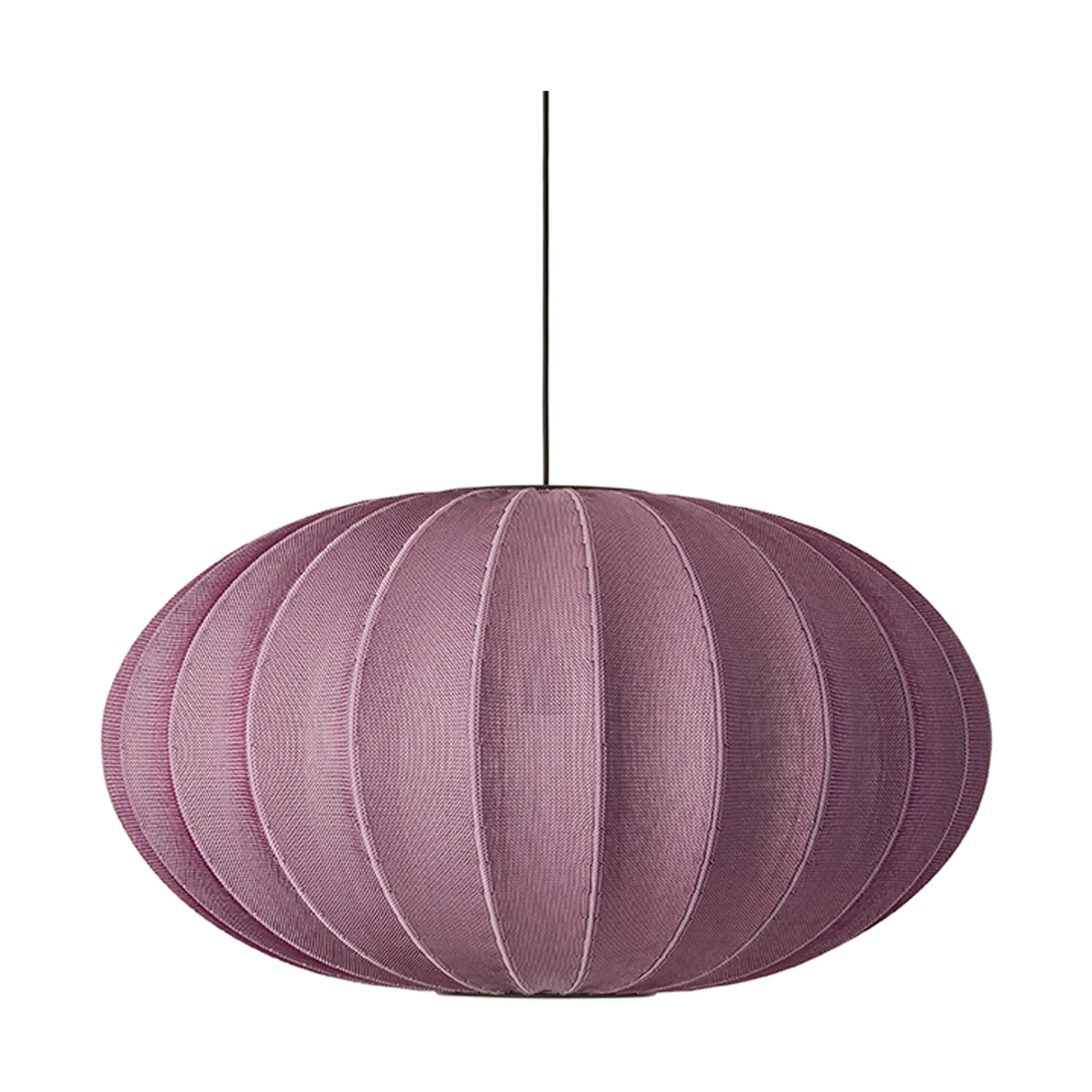 Lámpara colgante Knit-Wit 76 Oval, Burgundy Made By Hand